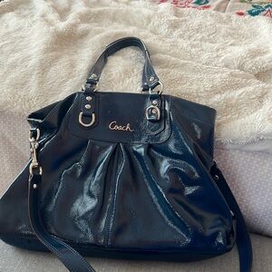 Coach Navy Blue Tote